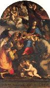Paggi, Giovanni Battista Madonna and Child with Saints and the Archangel Raphael oil painting on canvas
